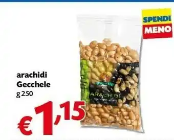 Pam Gecchele Gecchele - Arachidi Tostate E Salate 250 G(ml) offerta