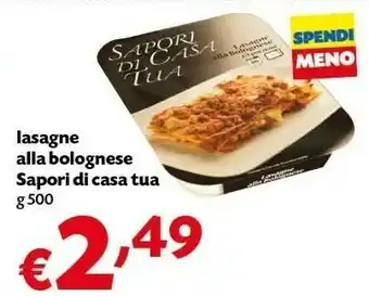 Pam Sapori di casa tua Sapori Di Casa Tua - Lasagna Alla Bolognese offerta