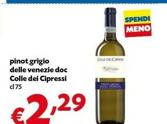 Pam Colle Dei Cipressi Pinot Grigio Delle Venezie DOC offerta