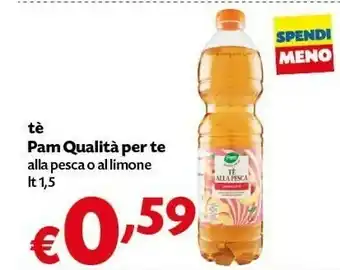 Pam Pam Qualita Per Te The Alla Pesca O Al Limone offerta