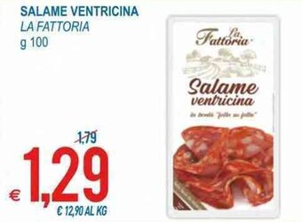 MD Discount La Fattoria Salame Ventricina g 100 offerta