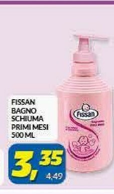Risparmio Casa Fissan Bagnoschiuma Primi Mesi 500ml offerta