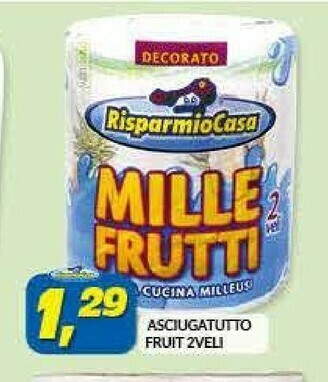 Risparmio Casa Asciugatutto Fruit 2 Veli offerta