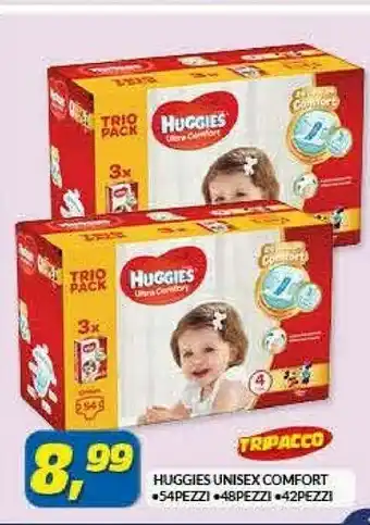 Risparmio Casa Huggies Unisex Comfort 54 Pezzi, 48 Pezzi, 42 Pezzi offerta