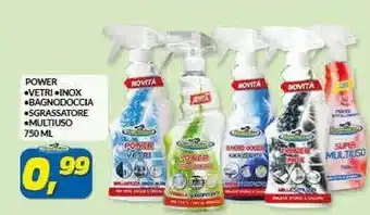 Risparmio Casa Power Vetri, Inox, Bagnodoccia, Sgrassatore, Multiuso offerta