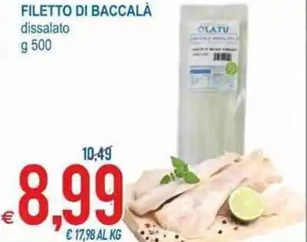 MD Discount Filetto di Baccalà dissalato g 500 offerta