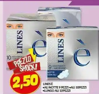 Risparmio Casa Lines Ali Notte 9 Pezzi offerta