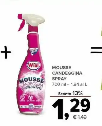 Todis Mial Mousse Candeggina Spray offerta