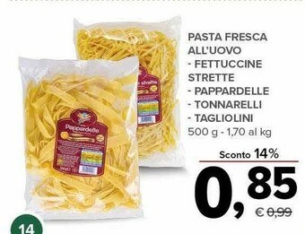 Todis Pasta all'uovo offerta