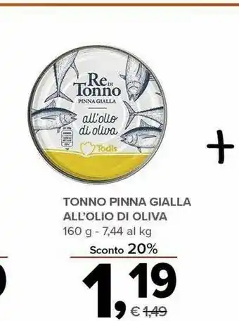 Todis Re di tonno Re di Tonno - Tonno all'Olio di Oliva offerta