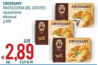 MD Discount Croissant Pasticceria Del Centro cacao/crema albiocca g 800 offerta