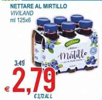MD Discount Viviland Nettare Al Mirtillo ml 125 x 6 offerta