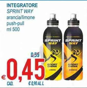 MD Discount Sprint Way Integratore arancia/limone push-pull ml 500 offerta