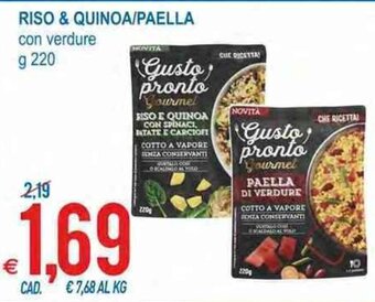 MD Discount Riso & Quinoa/Paella con verdure g 220 offerta