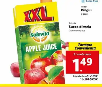 Lidl Succo di mela solevita offerta