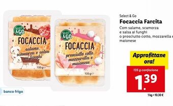 Lidl Focaccia farcita offerta