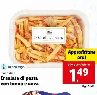 Lidl Insalata di pasta con tonno e uova offerta