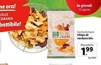 Lidl Chips di verdure bio offerta