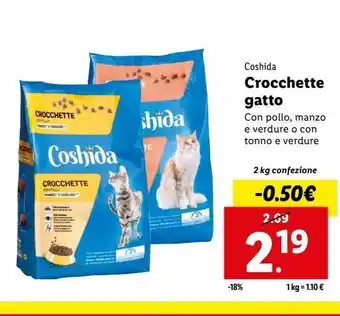 Lidl Crocchette gatto 2kg offerta