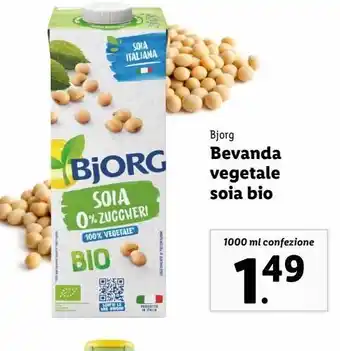 Lidl Bevanda vegetale soia bio 1000ml offerta