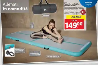 Lidl Tappetino gonfiabile per allenamento offerta