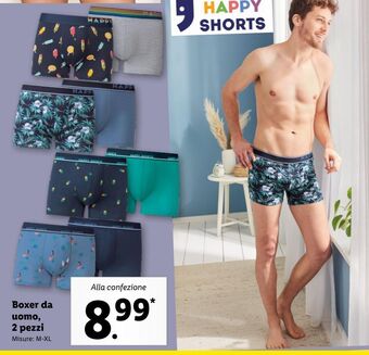 Lidl Boxer da uomo 2 pezzi offerta