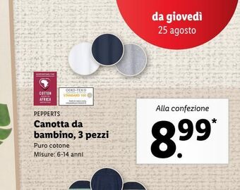 Lidl Canotta da bambino, 3 pezzi offerta