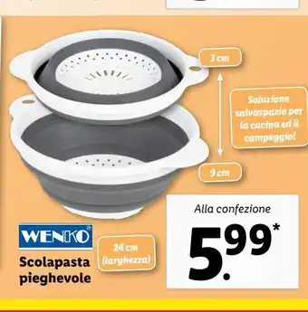 Scolapasta pieghevole