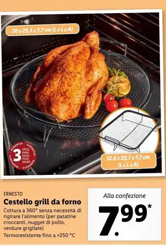 Lidl Castello grill da forno offerta