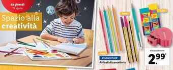 Lidl Articoli di cancelleria offerta