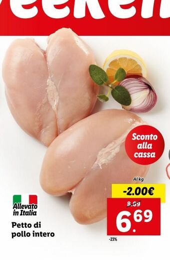 Lidl Petto di pollo intero offerta