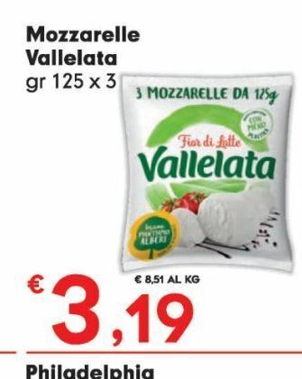 Despar Mozzarella vallelata offerta