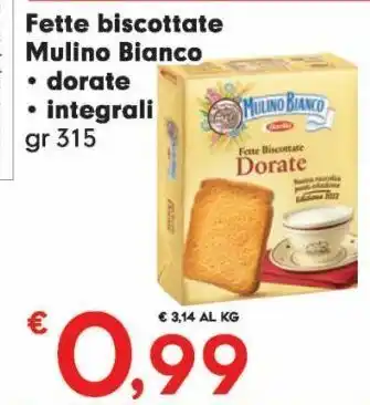Despar Fette biscottate mulino bianco offerta