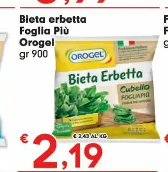 Despar Bieta erbetta foglia piu' orogel offerta