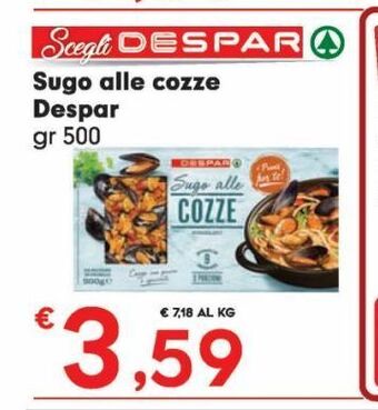 Despar Sugo alle cozze despar offerta