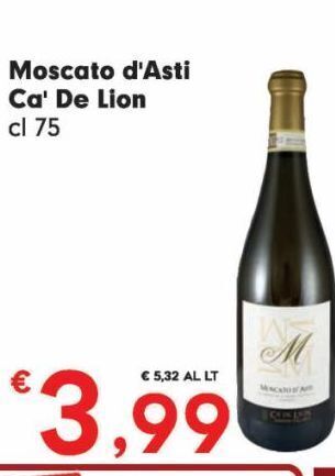 Despar Moscato d'asti ca' de lion offerta