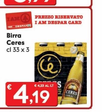 Despar Birra ceres offerta