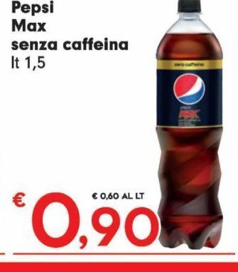 Despar Pepsi max senza caffeina offerta