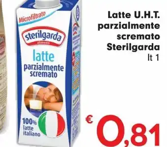 Eurospar Latte u.h.t. parizalmente scremato sterilgarda offerta