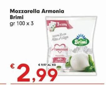 Eurospar Mozzarella armonia brimi offerta