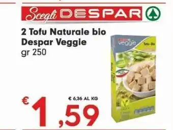 2 tofu naturale bio despar veggie