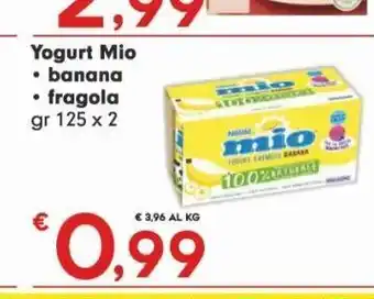 Eurospar Yogurt mio banana fragola offerta