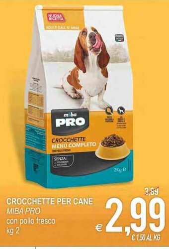 MD Discount Miba pro Crocchette Per Cane con pollo fresco kg 2 offerta