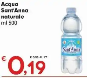 Eurospar Acqua sant'anna naturale offerta