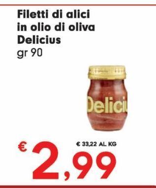 DeSpar Express Filetti di alici in olio di oliva delicius offerta
