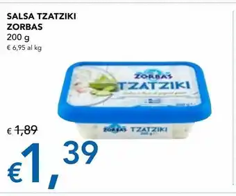 Salsa tzatziki zorbas 200 g