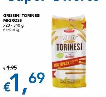 Migross Superstore Grissini torino migross x20 - 340 g offerta