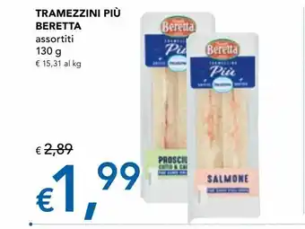 Tramezzini più beretta assortiti 130 g