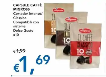 Capsule di caffè migross x10