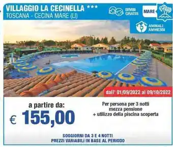 MD Discount Villaggio La Cecinella Toscana Cecina Mare offerta